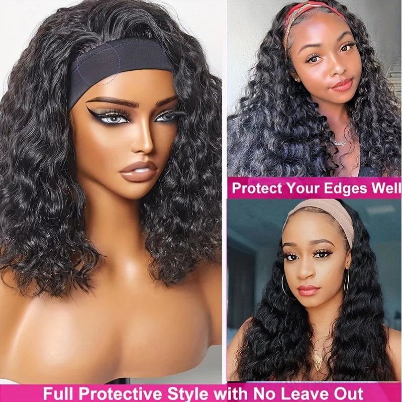 Frodio Veralux™ Blend Human Hair Shaggy Waves 3-in-1 Half Wig