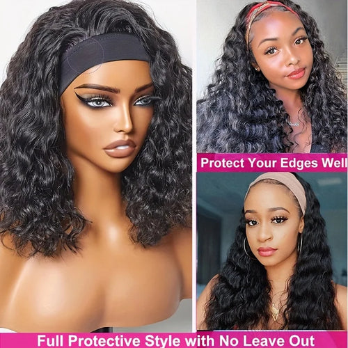 Frodio Veralux™ Blend Human Hair Shaggy Waves 3-in-1 Half Wig