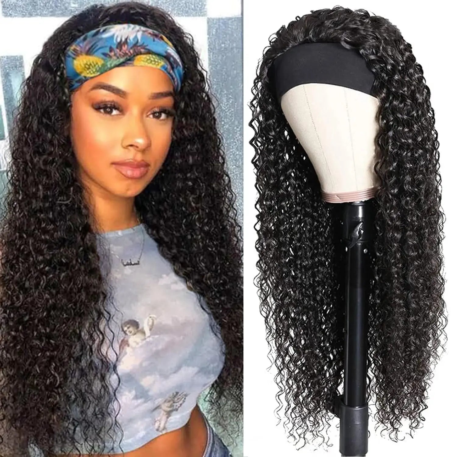 Frodio Veralux™ Blend Human Hair Shaggy Waves 3-in-1 Half Wig