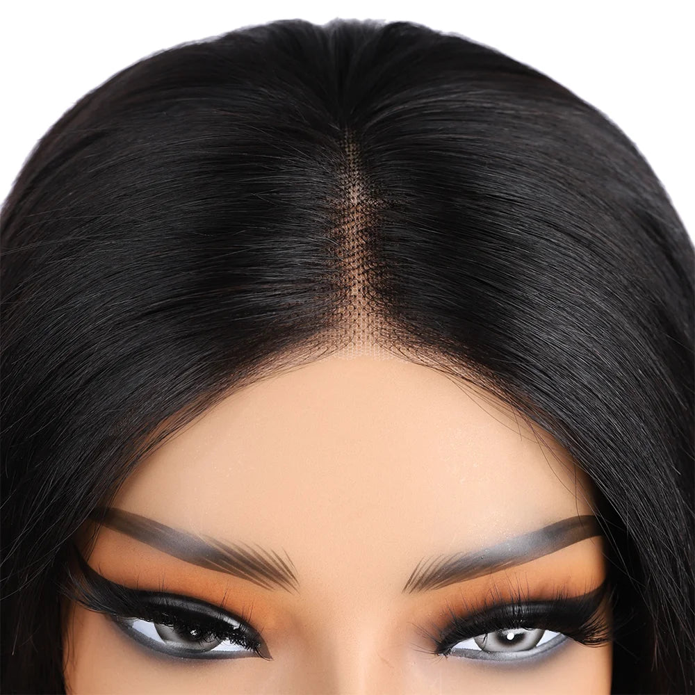 UNice Glueless Yaki Straight Short Bob Wig with Drawstring Pre-cut 7x5 HD Lace Human Hair Wigs with Bleached Knots Beginner Friendly Natural Hairline summer wig Delrforyoudays