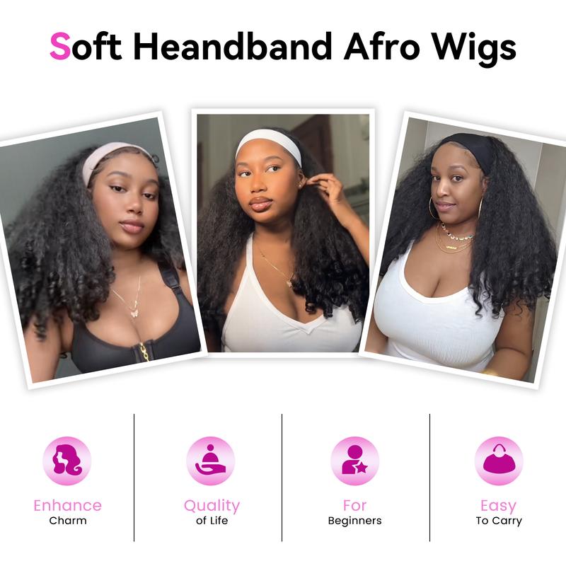 Aryah Beauty™ Afro Headband Wig