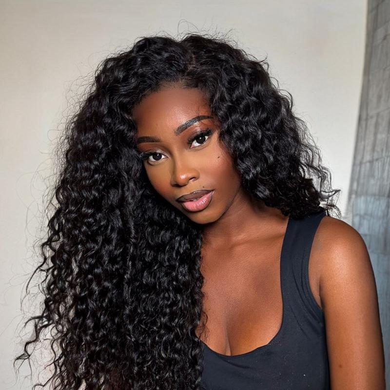 Aryah Beauty™ Blend Human Hair Shaggy Waves 3-in-1 Half Wig