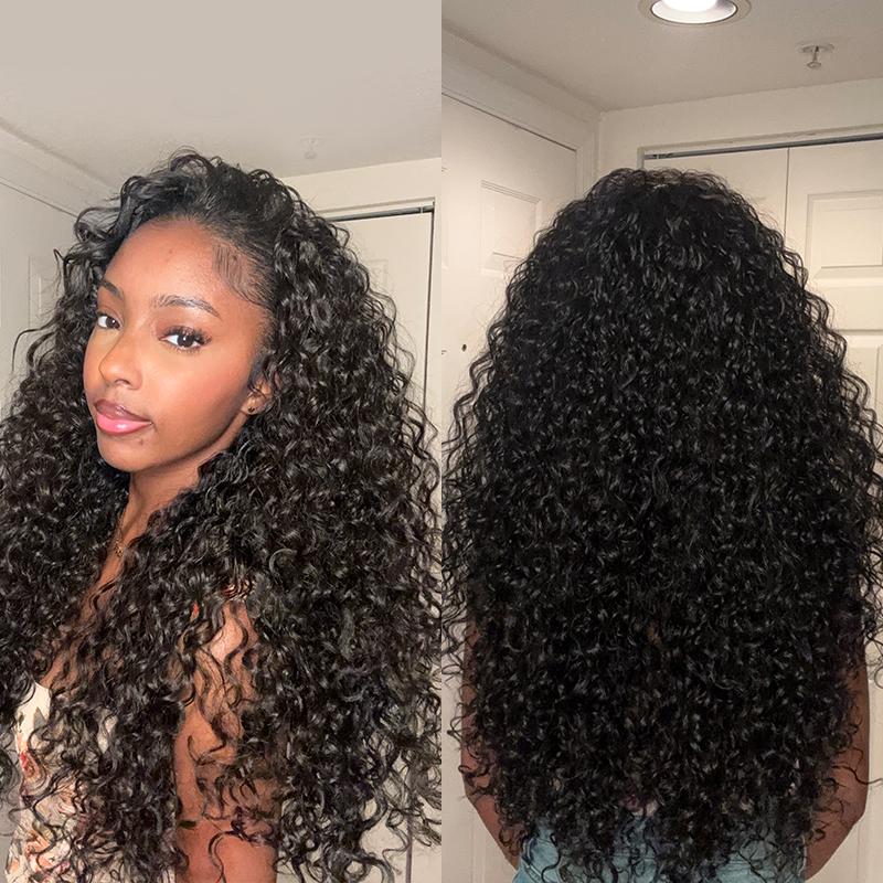 Aryah Beauty™ Blend Human Hair Shaggy Waves 3-in-1 Half Wig