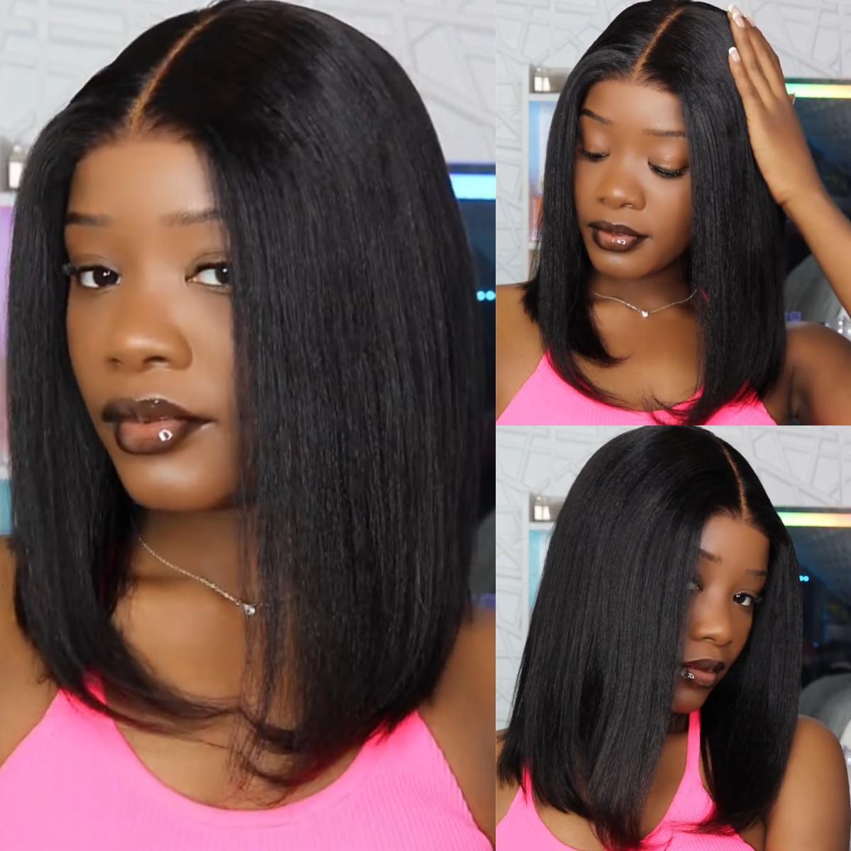 Aryah Beauty™ Yaki Straight Bob Wig