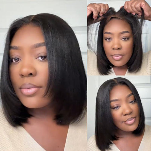 Aryah Beauty™ Yaki Straight Bob Wig